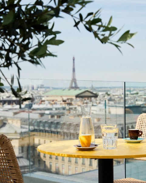 La terrace at Galleries Lafayette